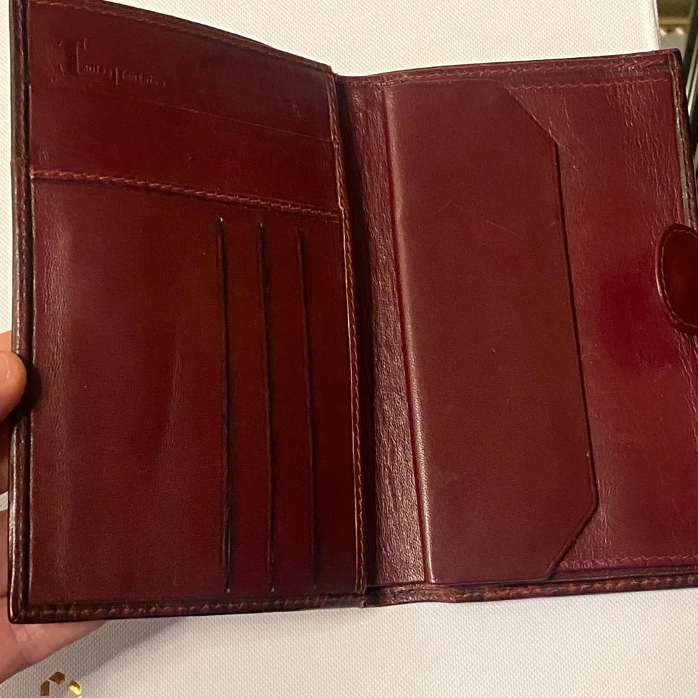 louise fontaine vintage alligator leather wallet
